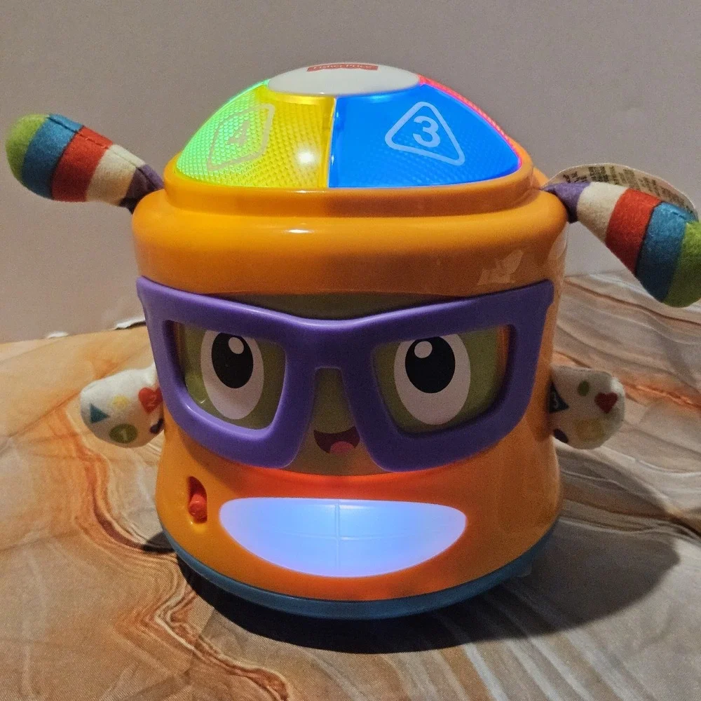 Fisher Price Franky Beats Bat & Boogie Numbers Shapes Lights Tested Working